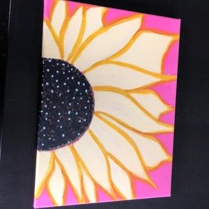 Yellow sunflower painting